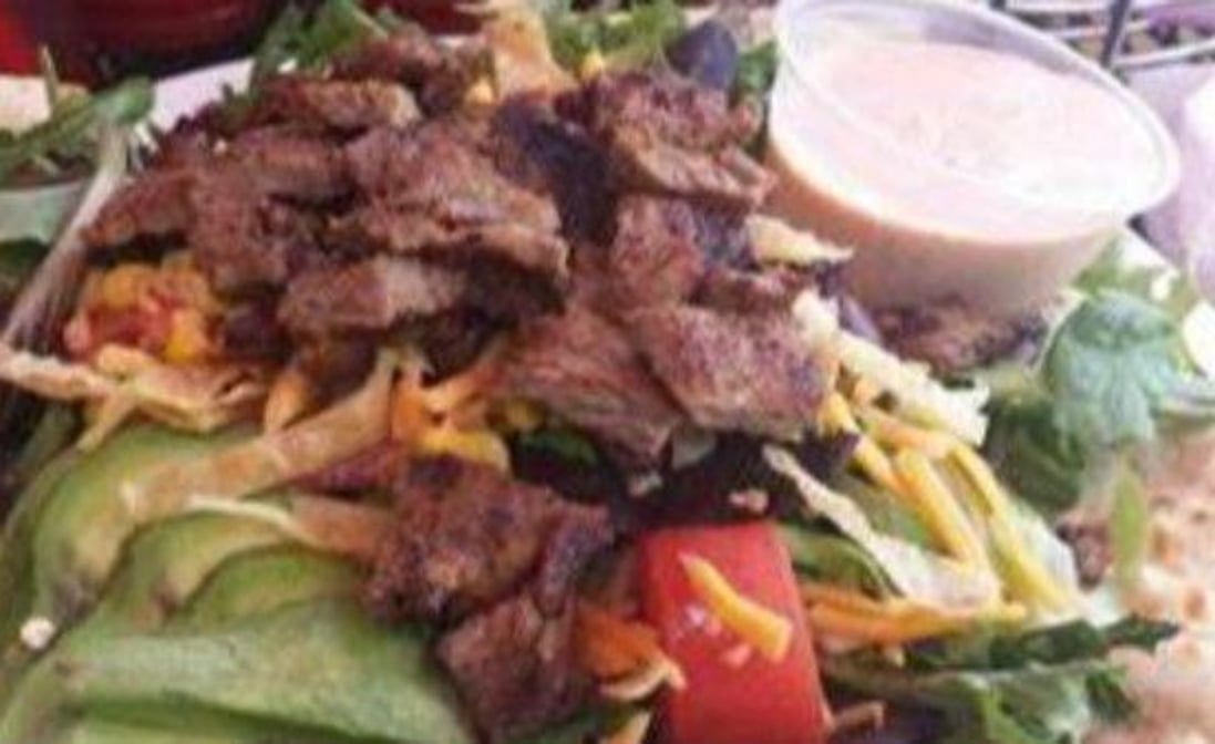 Grilled Steak Caesar Salad.