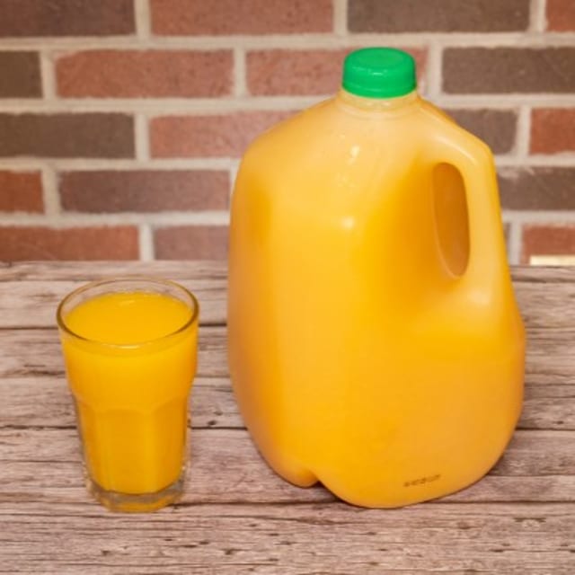 Gallon of Orange Juice.