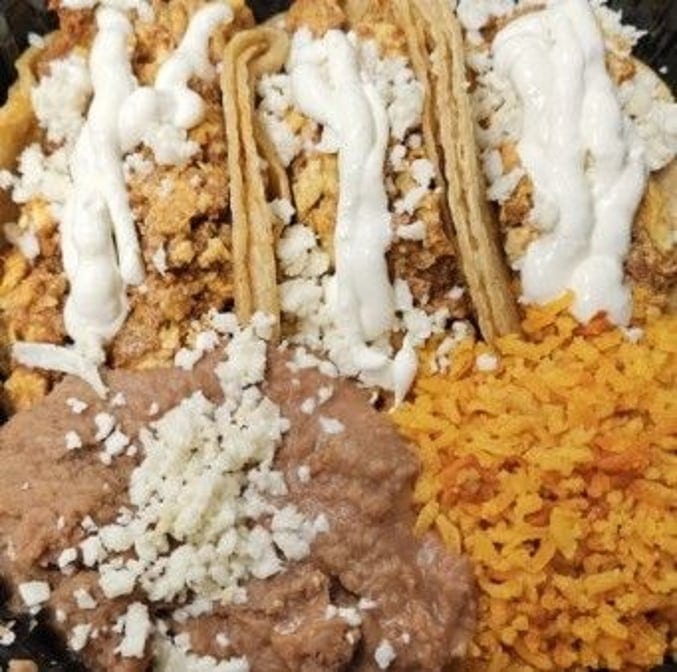 Chorizo & Eggs Tacos.