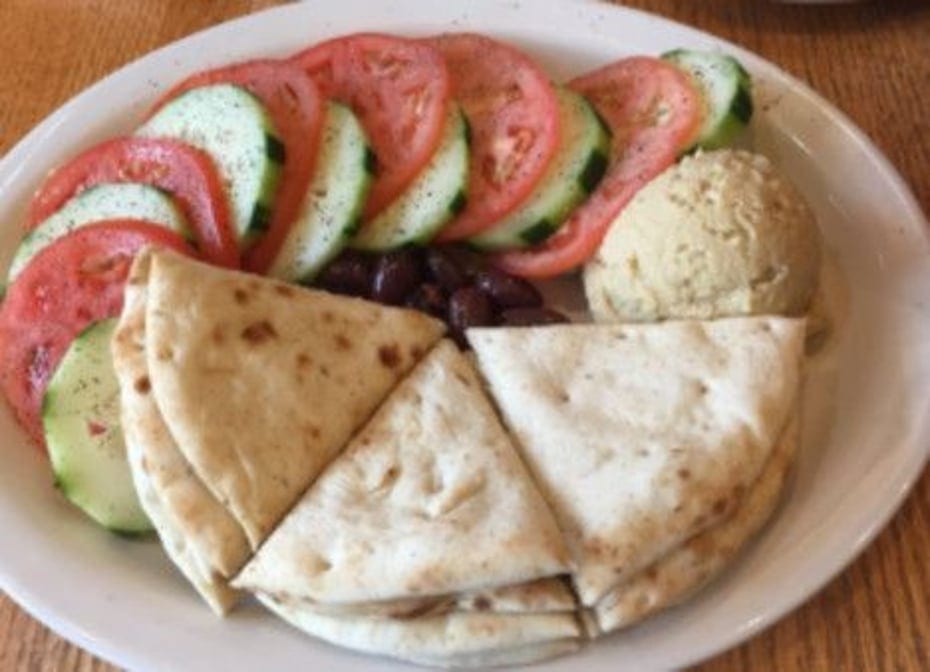 Hummus & Veggie Platter.