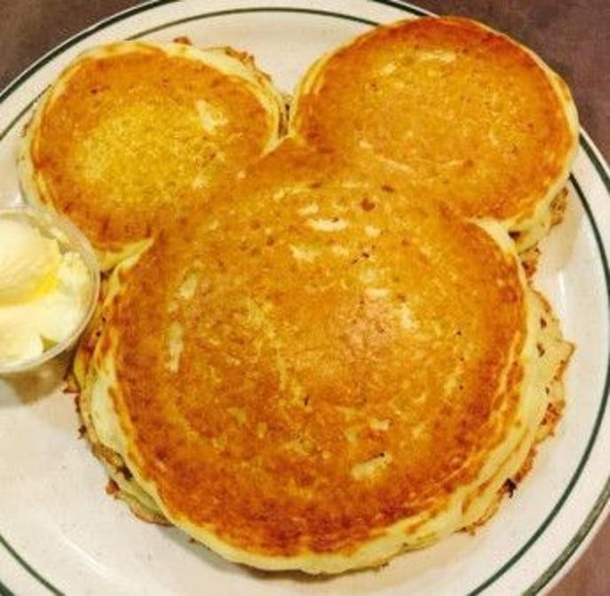 Kid's Mickey Mouse Pancake.