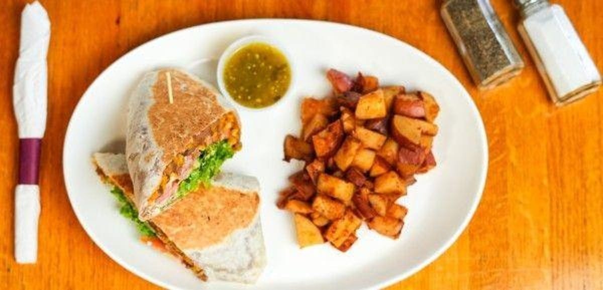 Eggs & Veggie Burrito.