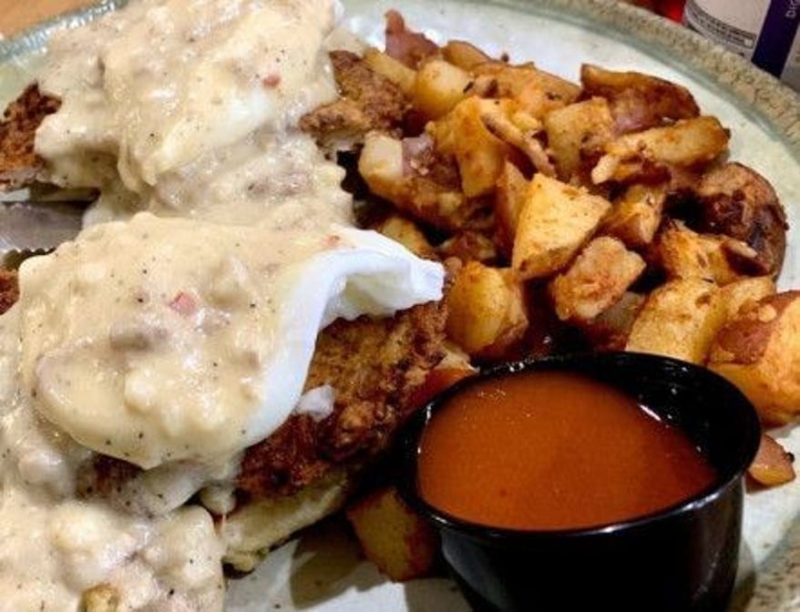 Country Fried Chicken Benedict.
