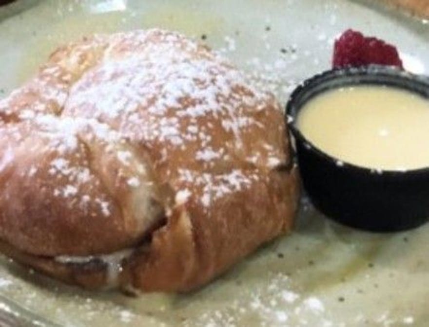 Nutella and Custard Croissant.