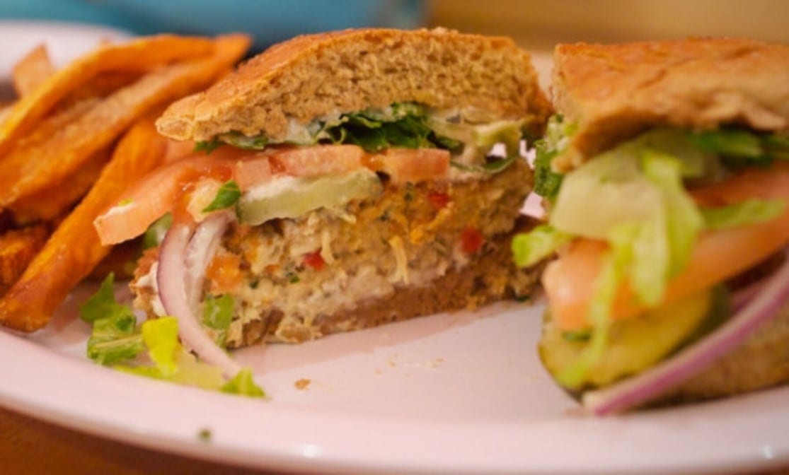 Crab Cake Sandwich.