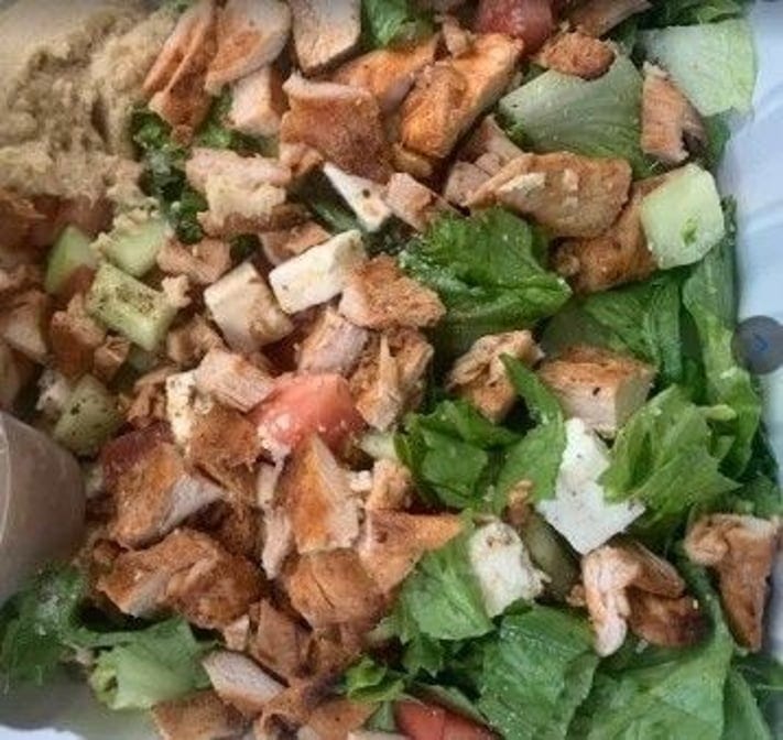 Grilled Chicken Caesar Salad.