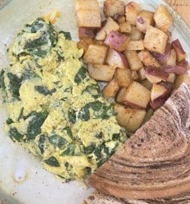 Spinach Omelet.