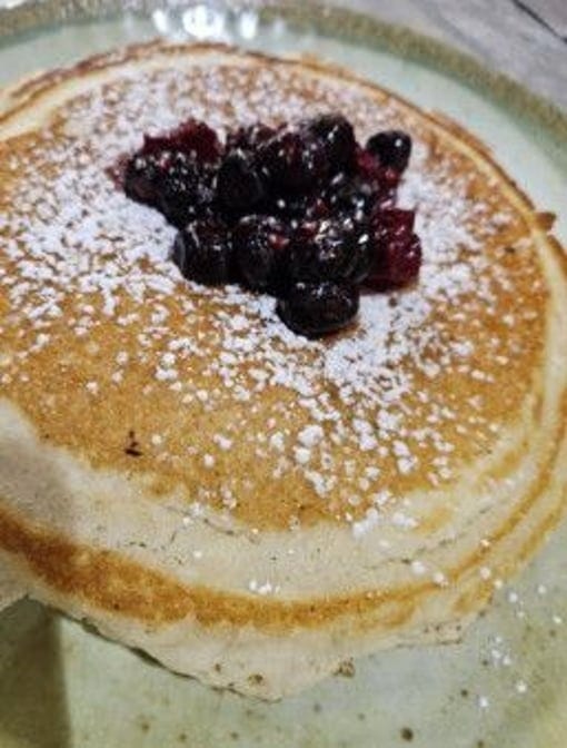 Three Berries Pancakes.