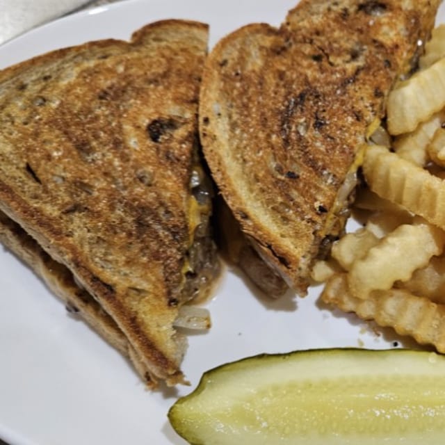 Patty Melt on Rye.
