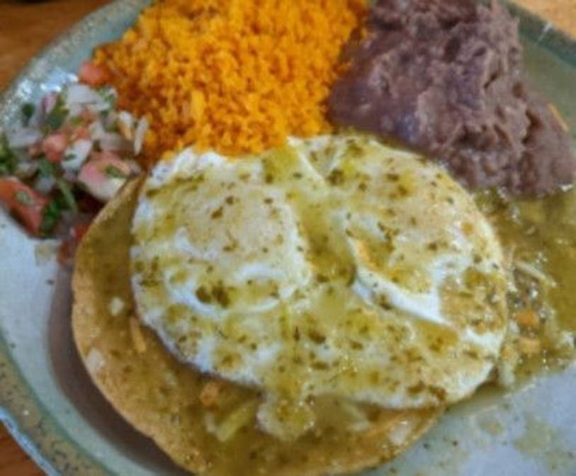 Huevos Rancheros Red Salsa.