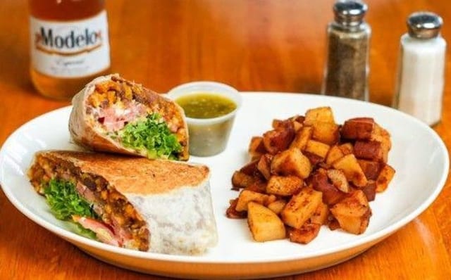 Shredded Beef Burrito.