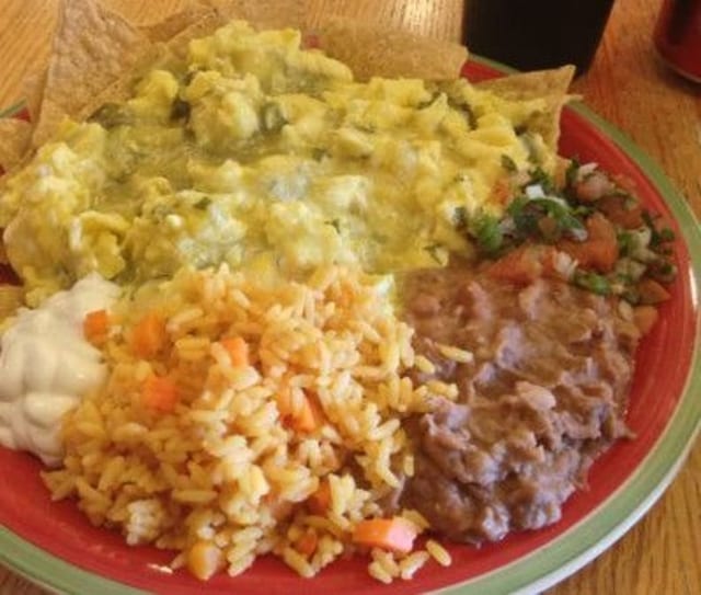 Chilaquiles with Green Salsa.